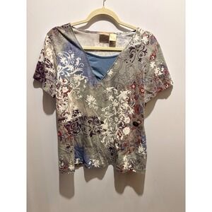 North Crest Women's Size L Shirt Pit To Pit 20" Shoulder To Hem 24"